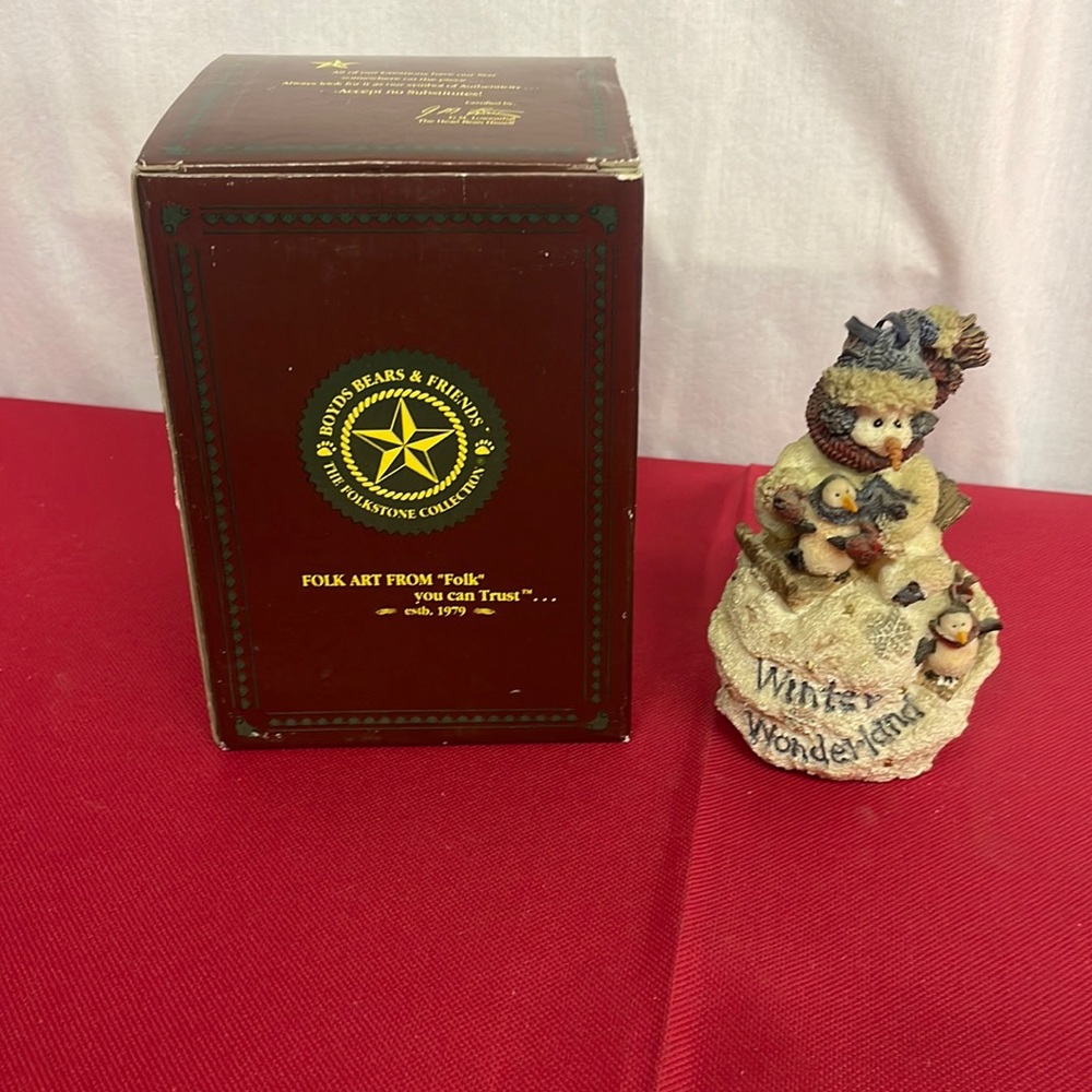 Boyd Bears & Friends Folkstone Collection 1997 Olaf "Let It Snow" Ornament